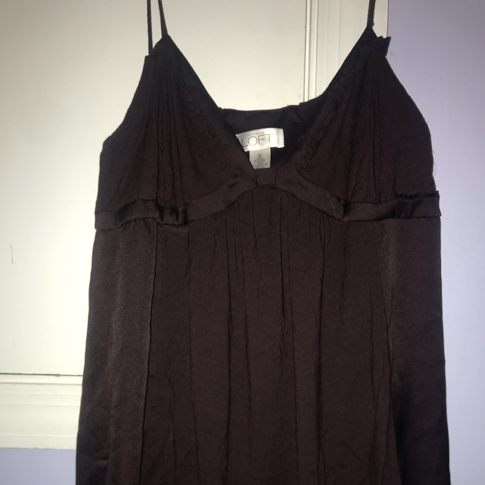 Medium maroonish Brown loft tank top
